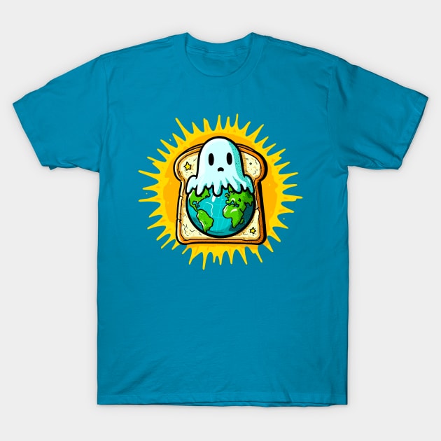 Earth Day Ghost On Toast T-Shirt by Ghost on Toast